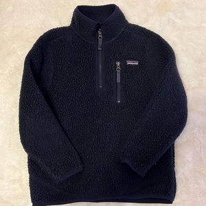 Youth kids Patagonia retro pile fleece 1/4 zip pullover. Size XS ( 5-6 )